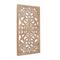 Brown Wood Bohemian Floral Wall Decor 37" x 17" x 2"